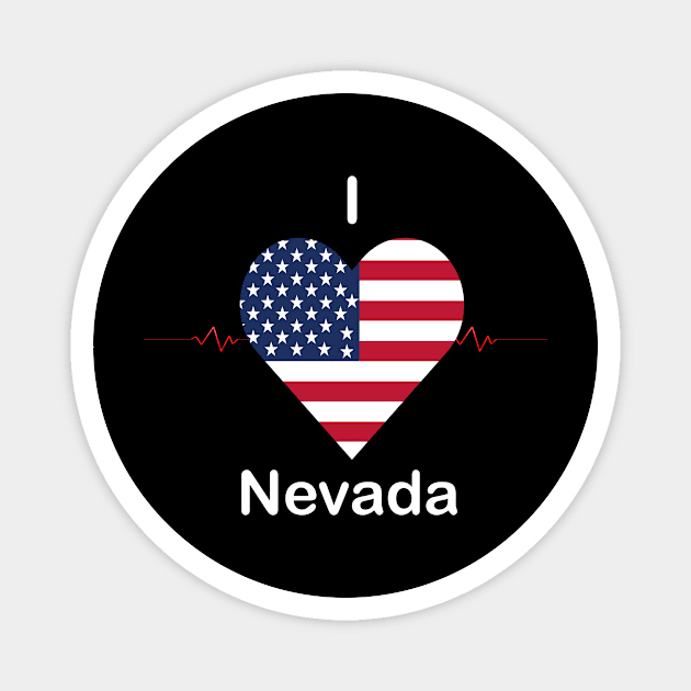 I love Nevada Magnet by FUNEMPIRE